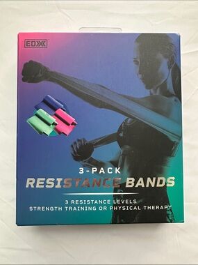 EDX by Endurance 3-Pack Resistance Bands Set